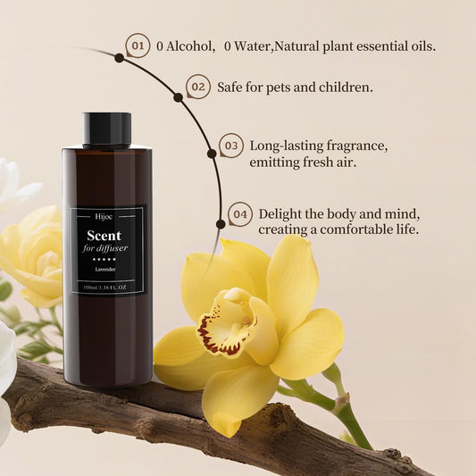 Hijoc White Tea diffuser oil 500ml bottle for a fresh, elegant space.