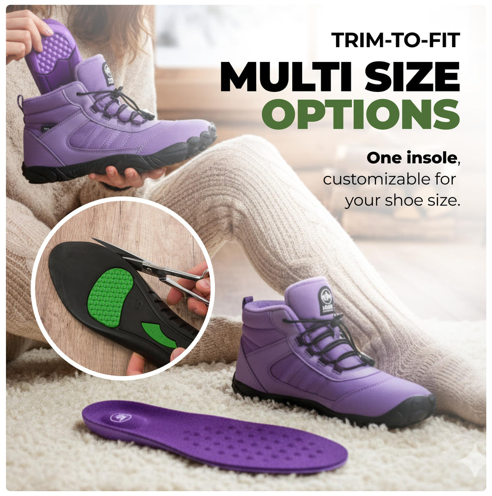 Hike Footwear easy-slip-in shoe insert for quick comfort.