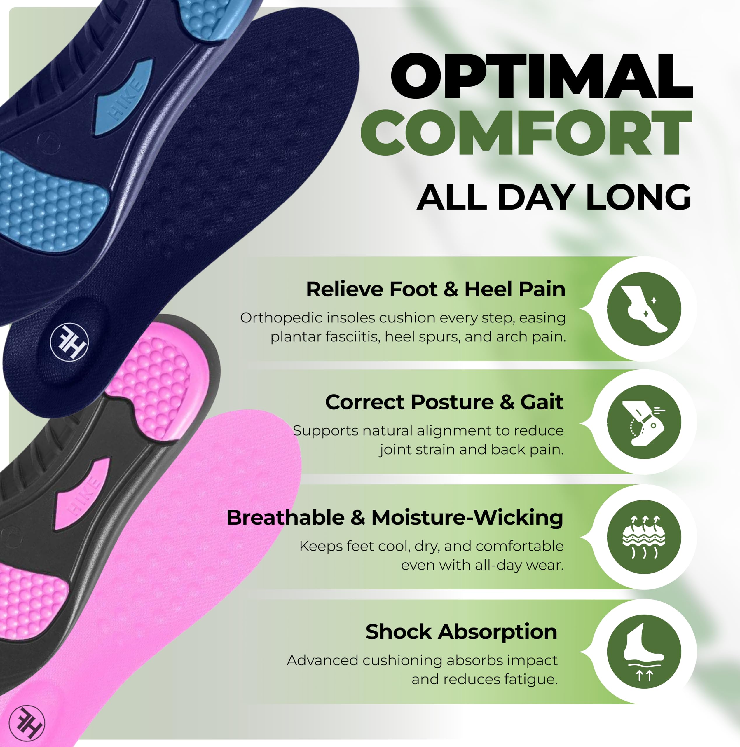 Hike Footwear versatile use for everyday, work, and sports footwear.