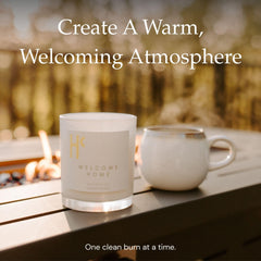 Hillside Candle Welcome Home lemon aroma brightens kitchens, foyers, and entryways.