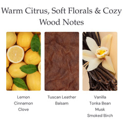 Hillside Candle Welcome Home single cotton wick ensures an even burn and true scent.