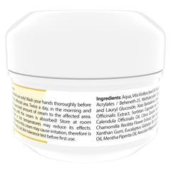 HillVital herbal ointment close-up of aloe and calendula.