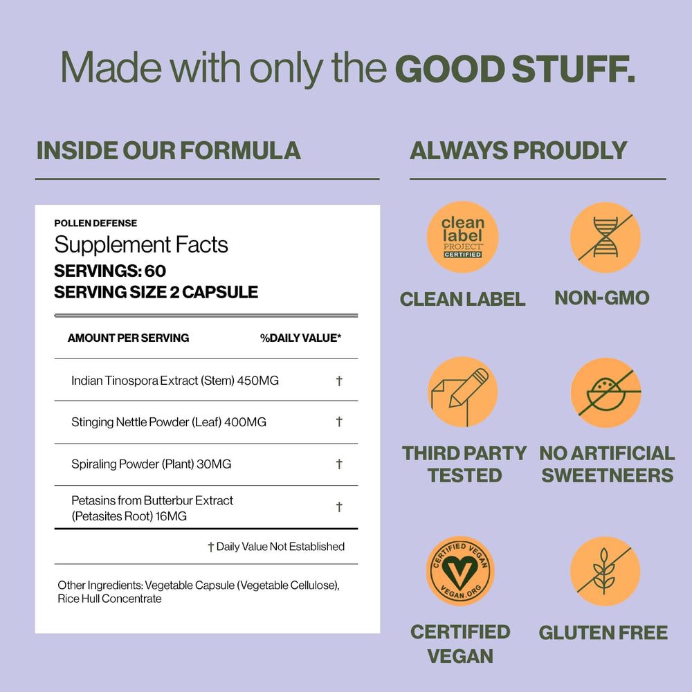 Hilma Clean Label Certification badge signals high-quality, drug-free ingredients.