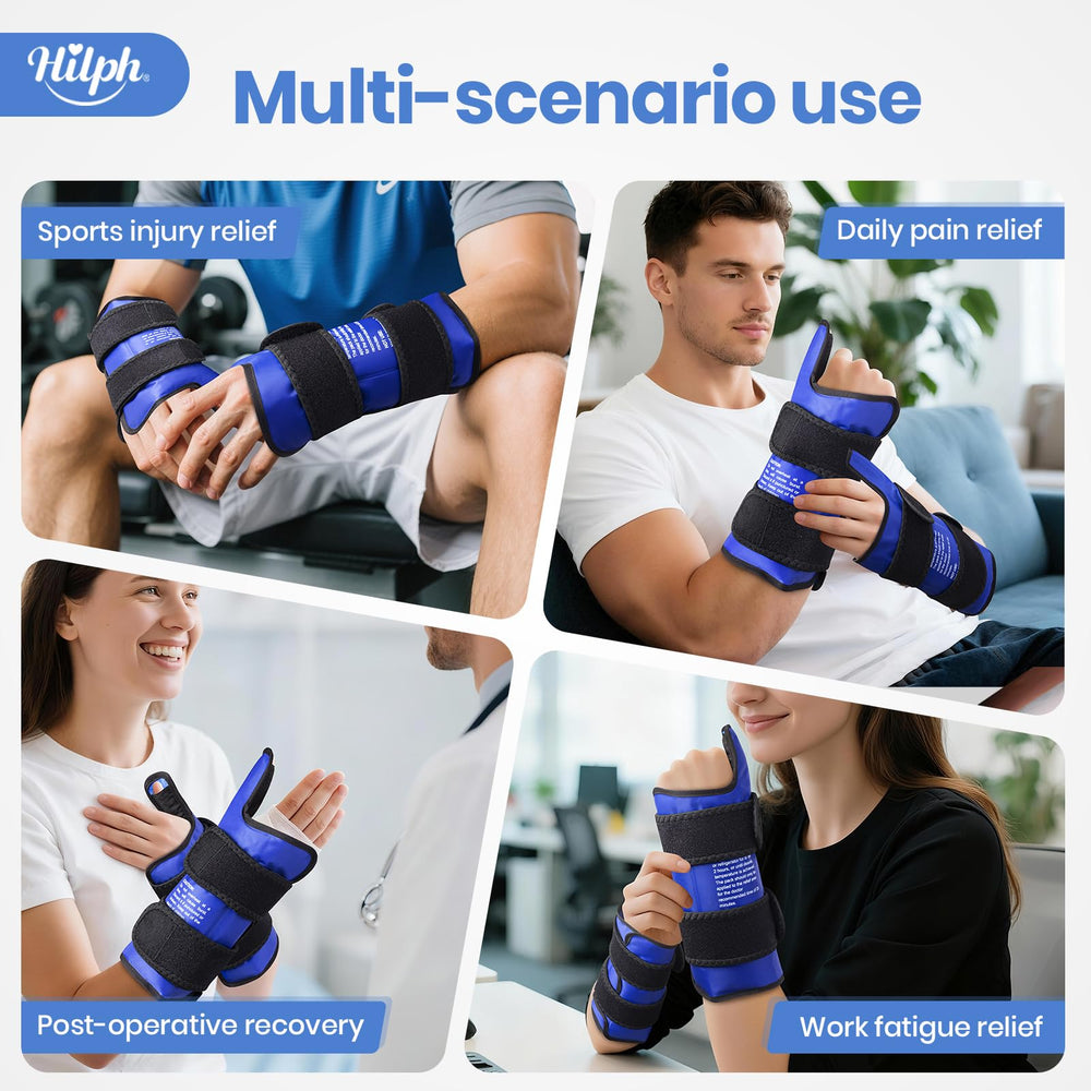 Hilph wrap in freezer ready cold therapy pose for immediate use