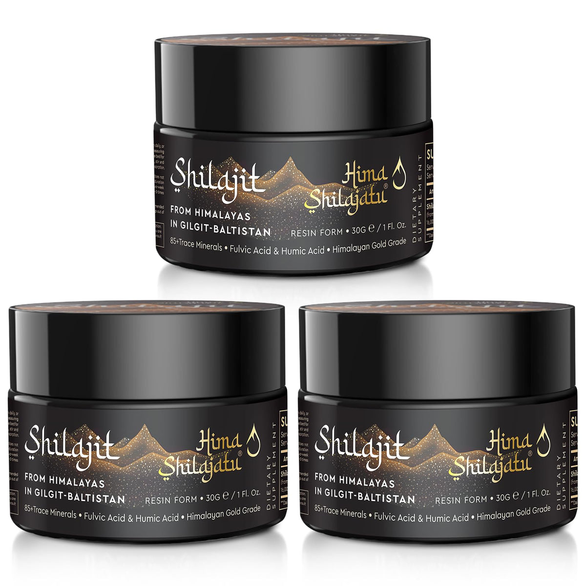 Hima Shilajatu gold-grade resin shows premium purity and mineral richness for daily use.