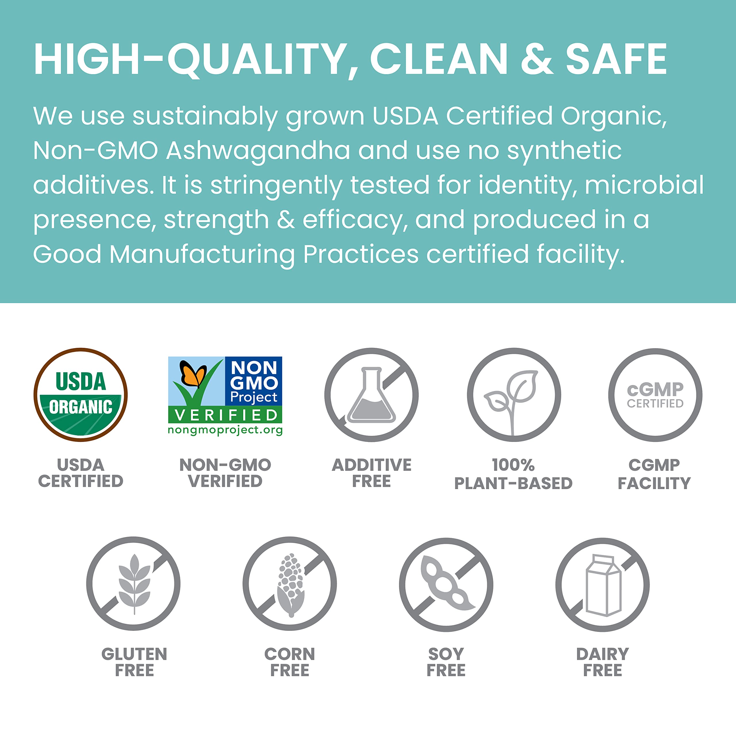 Himalaya Ashwagandha Root extract bottle label highlights potency.