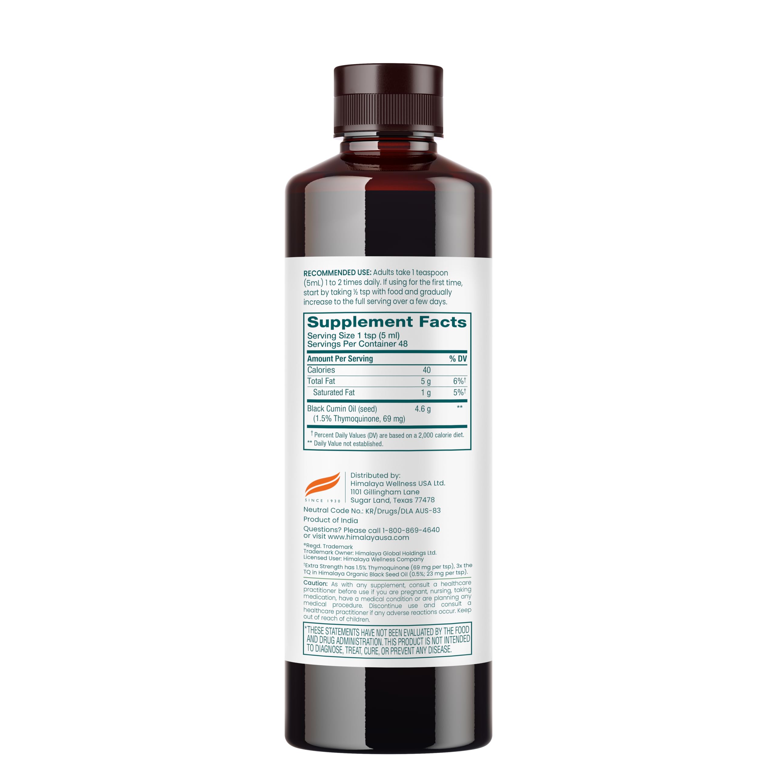 Himalaya Black Seed Oil cold-pressed process close-up shows pure extraction.