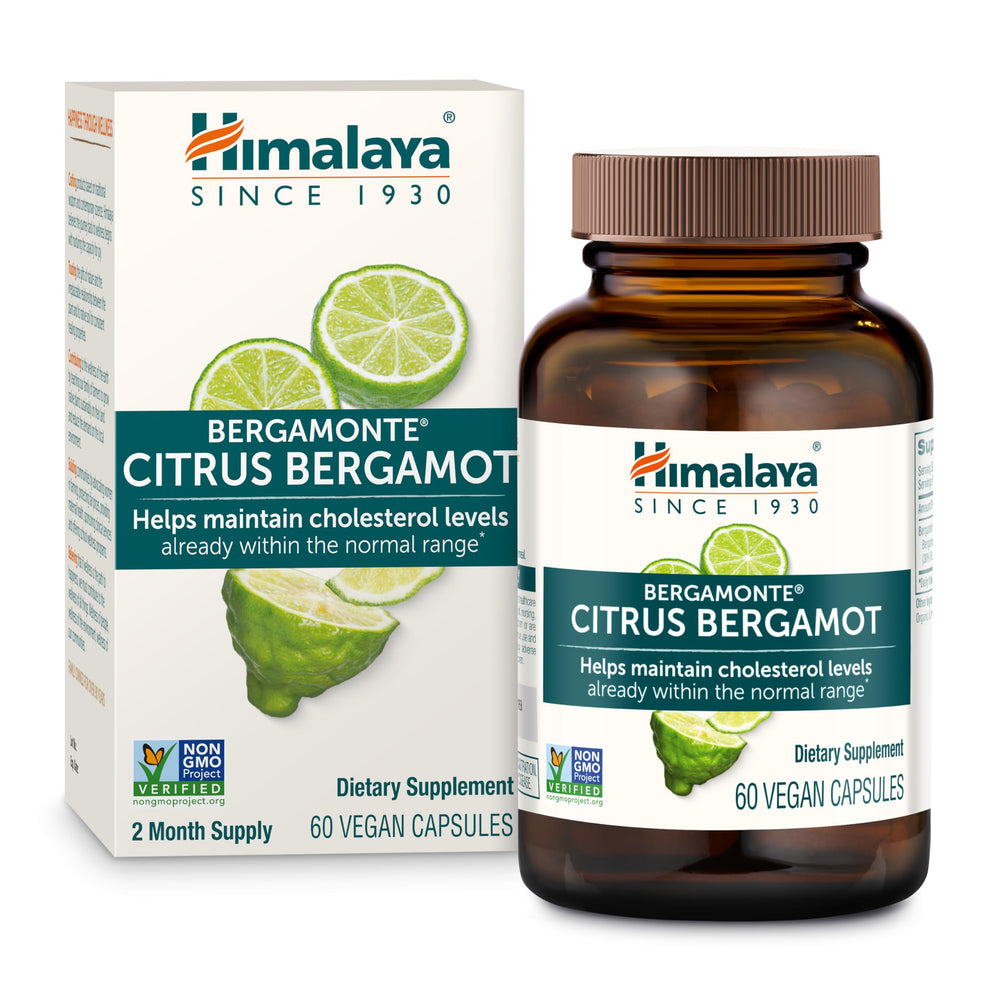 Himalaya Citrus Bergamot capsules bottle for daily metabolism support