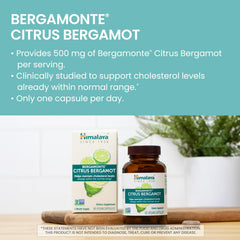 Himalaya Citrus Bergamot capsule close-up with vegan gluten-free formulation