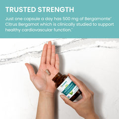 Himalaya Citrus Bergamot packaging featuring a cGMP facility seal
