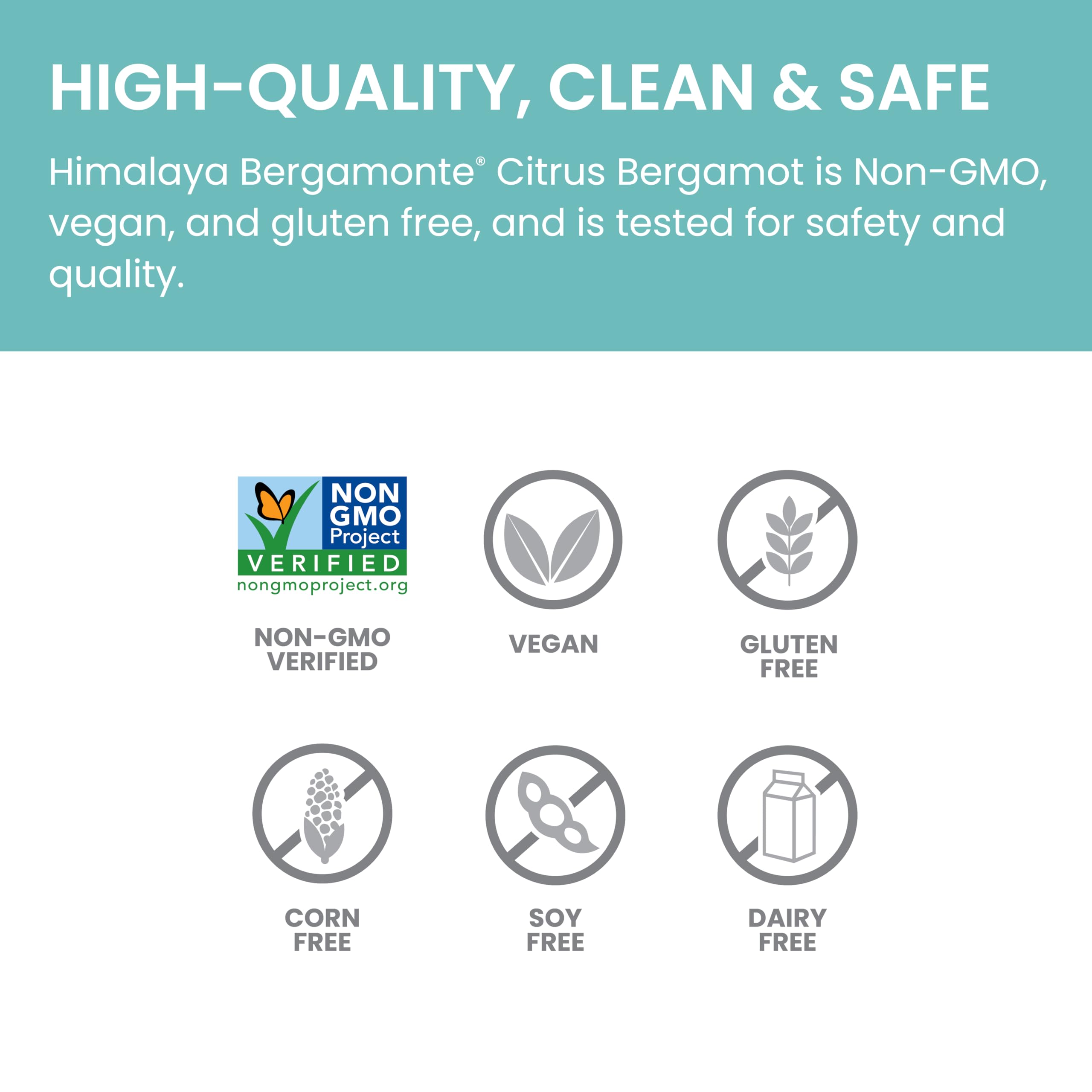 Himalaya Citrus Bergamot bottle with vegan and non-GMO badges