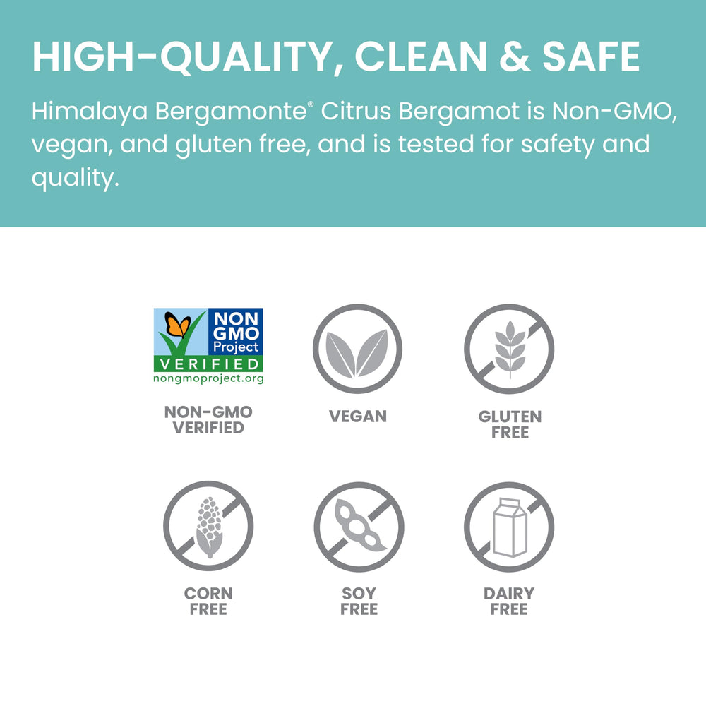 Himalaya Citrus Bergamot bottle with vegan and non-GMO badges