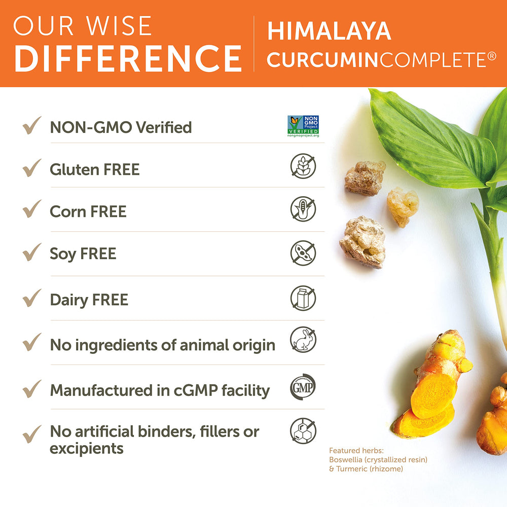 Lifestyle scene showing Himalaya Curcumin Complete in a morning routine