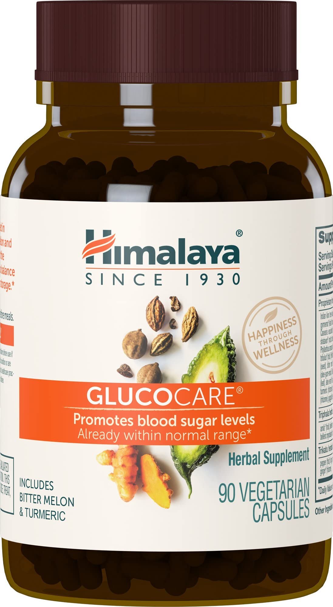 Himalaya GlucoCare bottle with capsules for daily herbal support