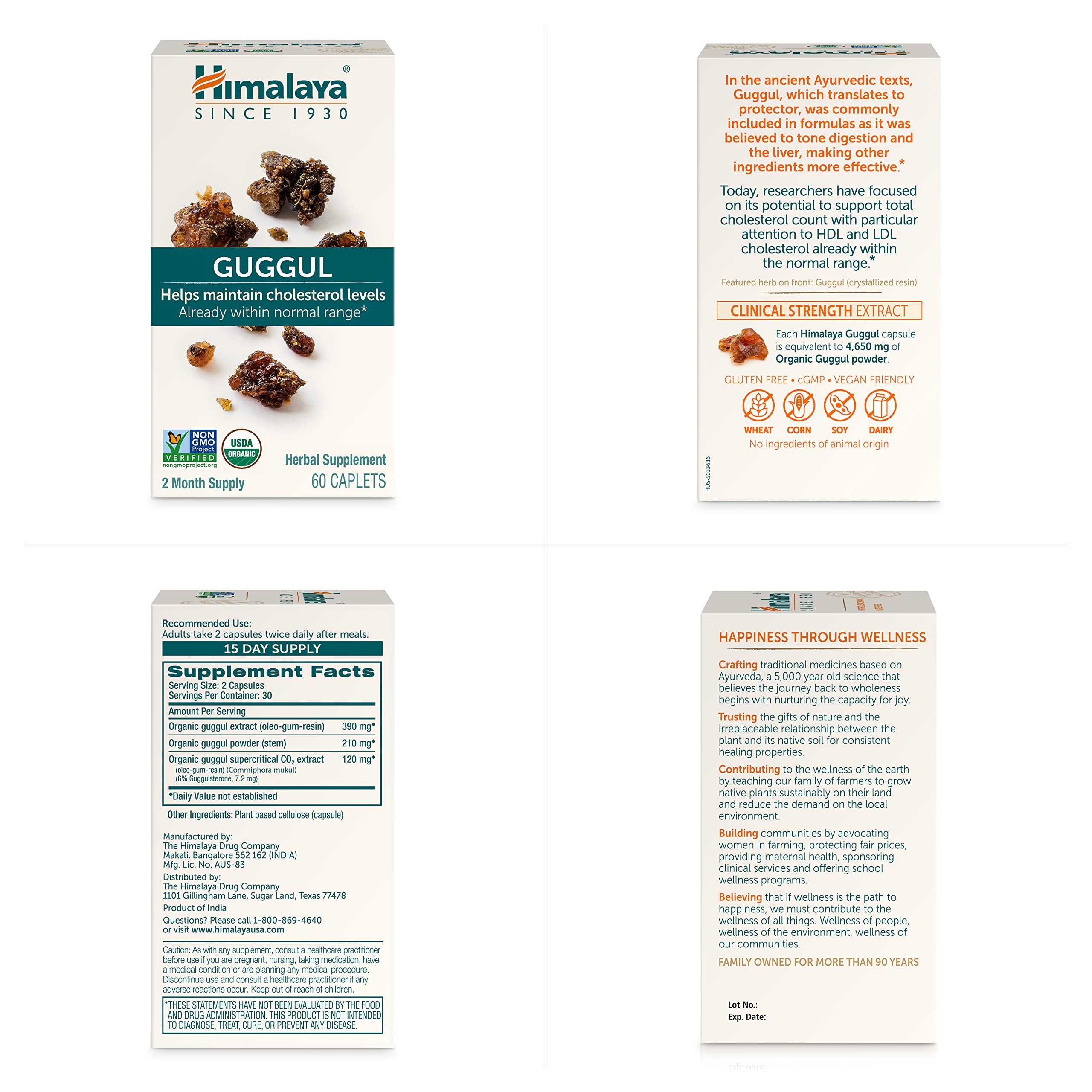 Himalaya Guggul capsules in hand for daily supplement routine