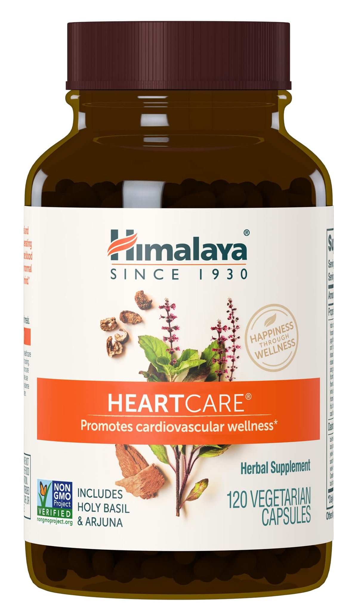 Himalaya HeartCare bottle with capsules for daily cardiovascular wellness support