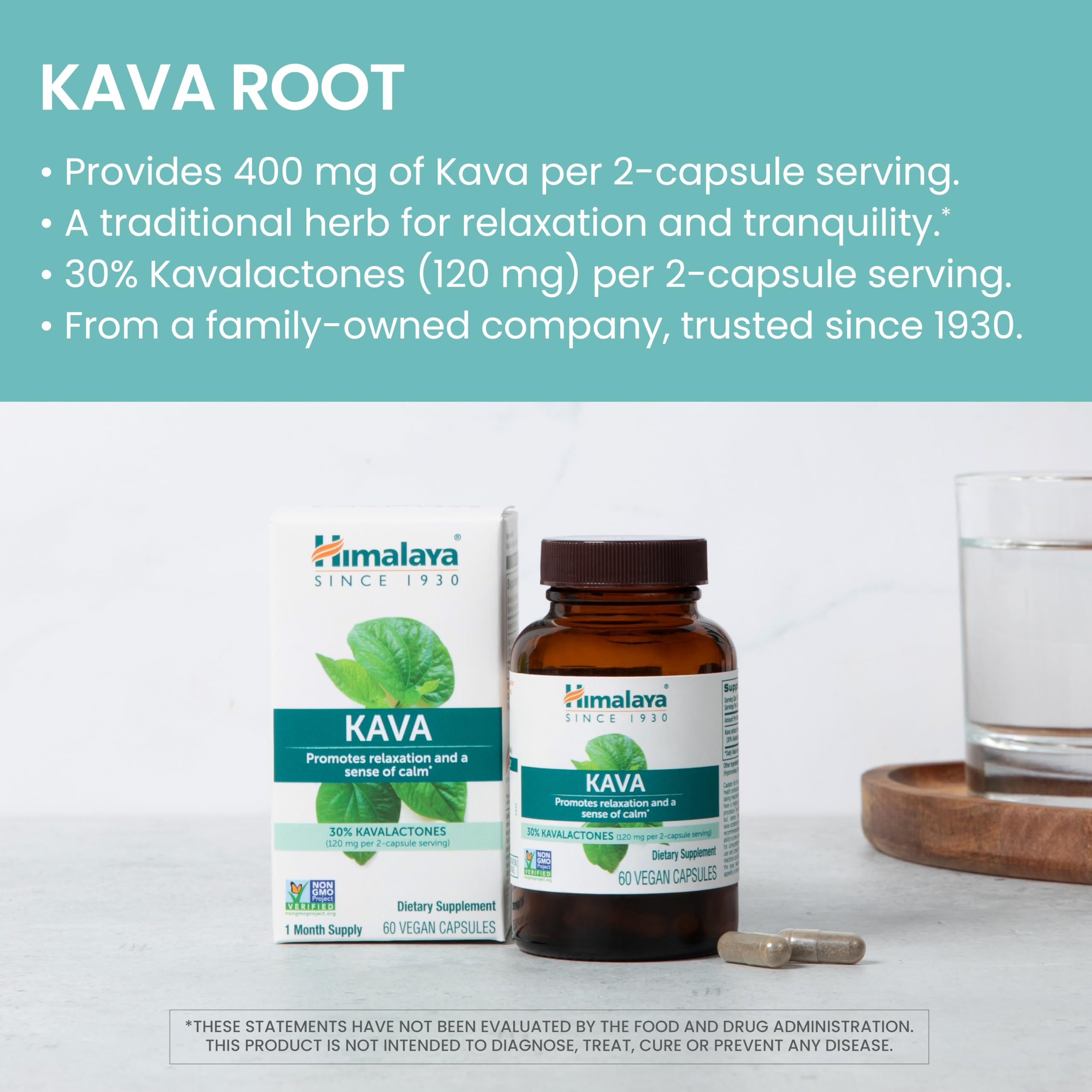 Himalaya Kava with 30 percent kavalactones for calm support