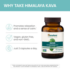 Himalaya Kava vegan and gluten-free capsules for wellness