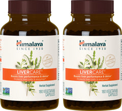 Himalaya LiverCare bottle front shows herbal liver support for daily wellness