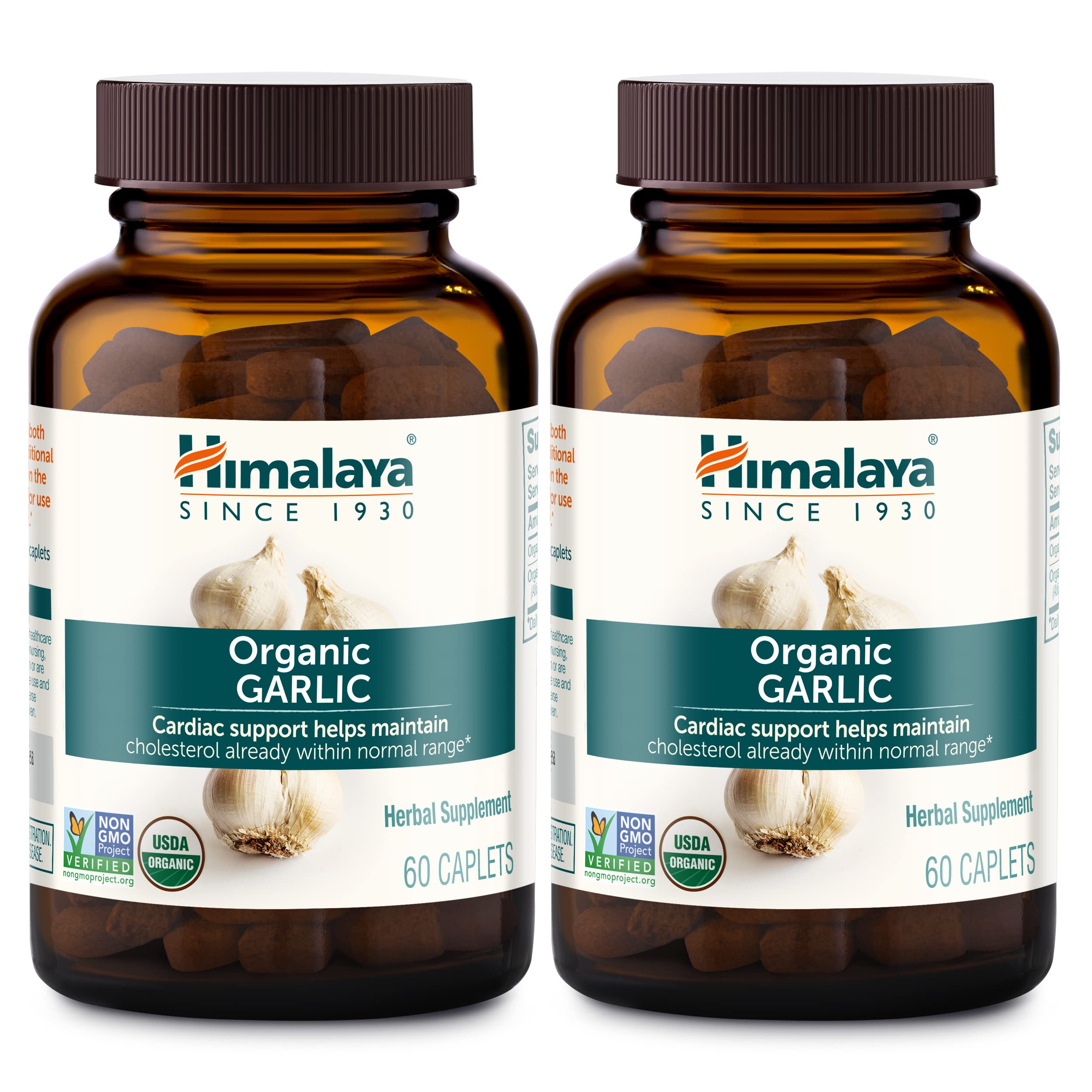 Himalaya Organic Garlic bottle front for daily immune support