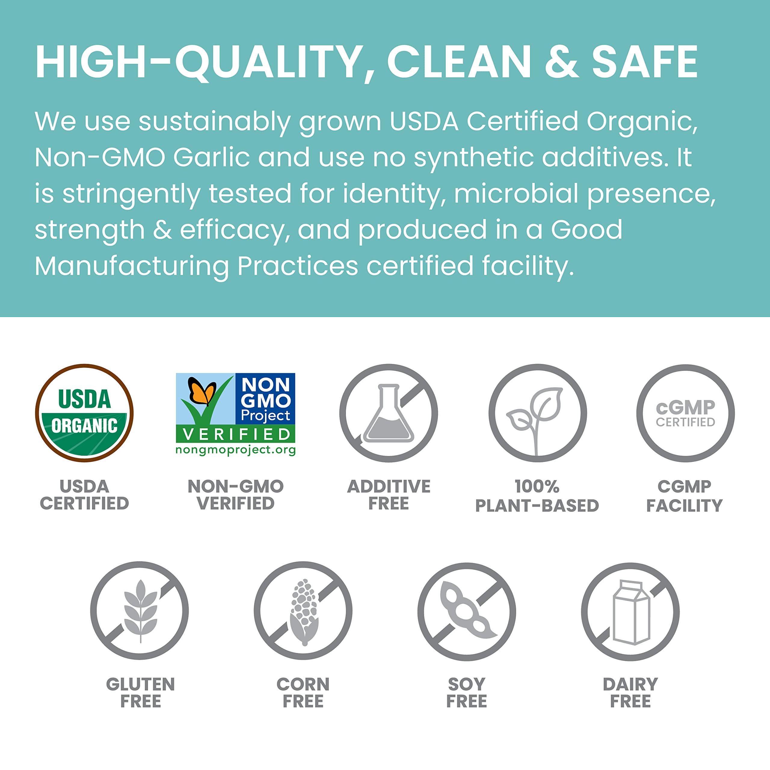 Close-up of Himalaya Organic Garlic powder extract and caplet texture