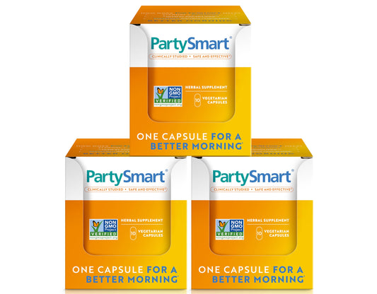 Himalaya PartySmart bottle for on-the-go support after a night out