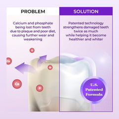 HIMALAYA PINKSALT Purple toothpaste brushing-action close-up