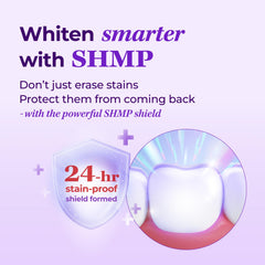 HIMALAYA PINKSALT Purple toothpaste foam-lather during brushing