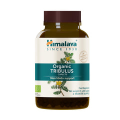 Himalaya Tribulus Terrestris ingredients card illustrating Ayurveda-inspired extract.