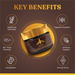 Himalayan Screwhorn Shilajit packaging box with seal for freshness