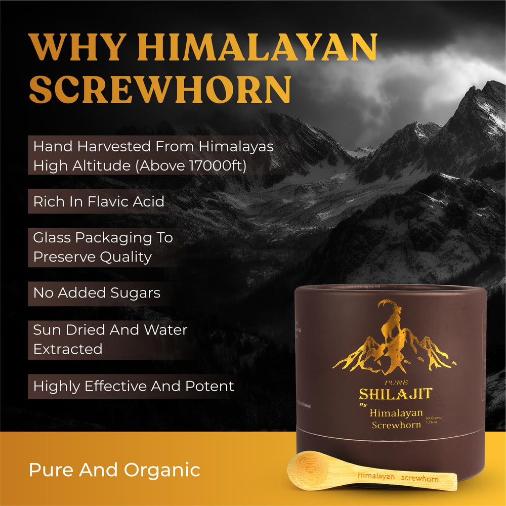 Himalayan Screwhorn Shilajit resin poured into a cup for daily consumption