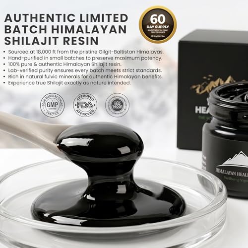 Himalayan Shilajit sourced from high-altitude mountains