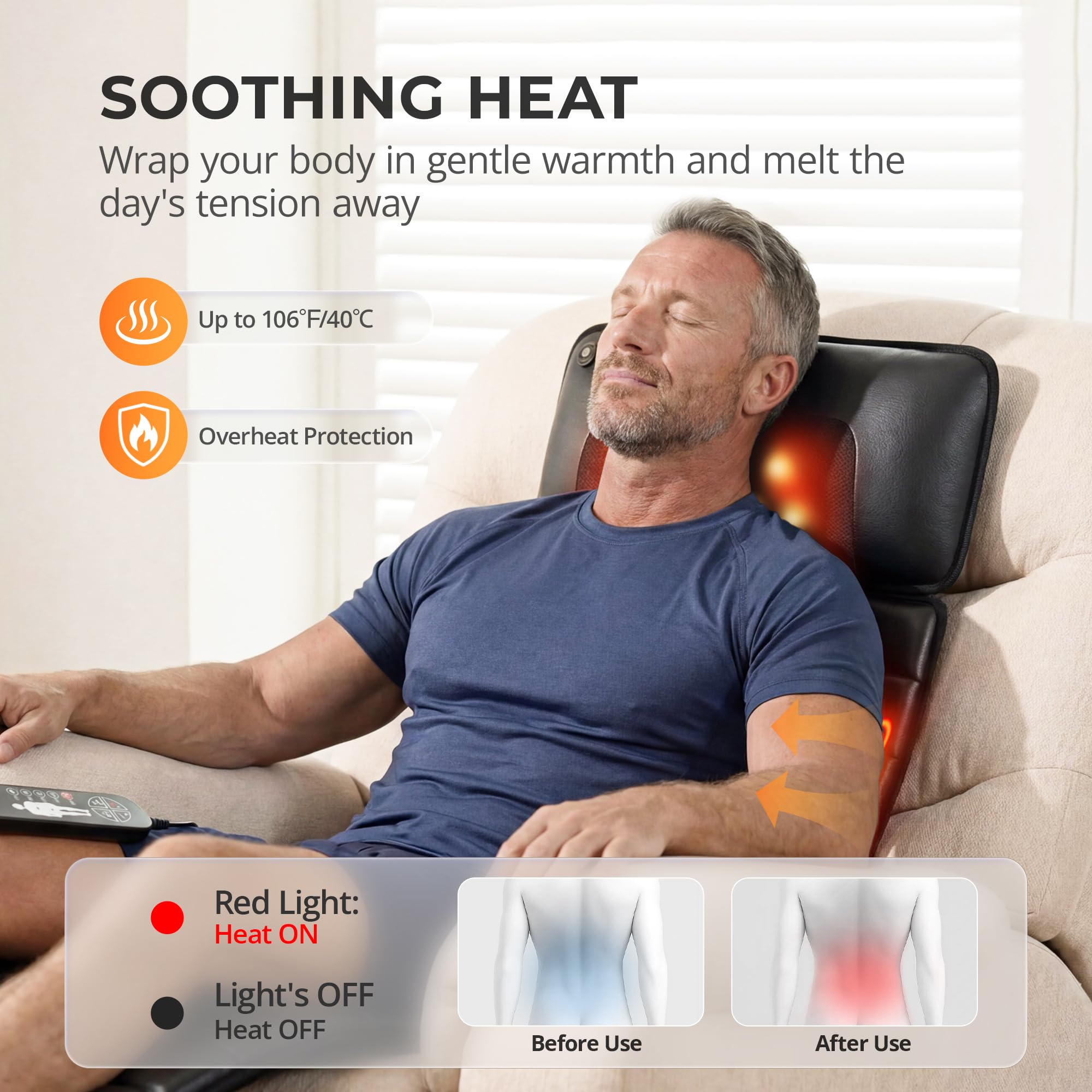 Himouta detachable neck massager delivers targeted neck comfort during work breaks.