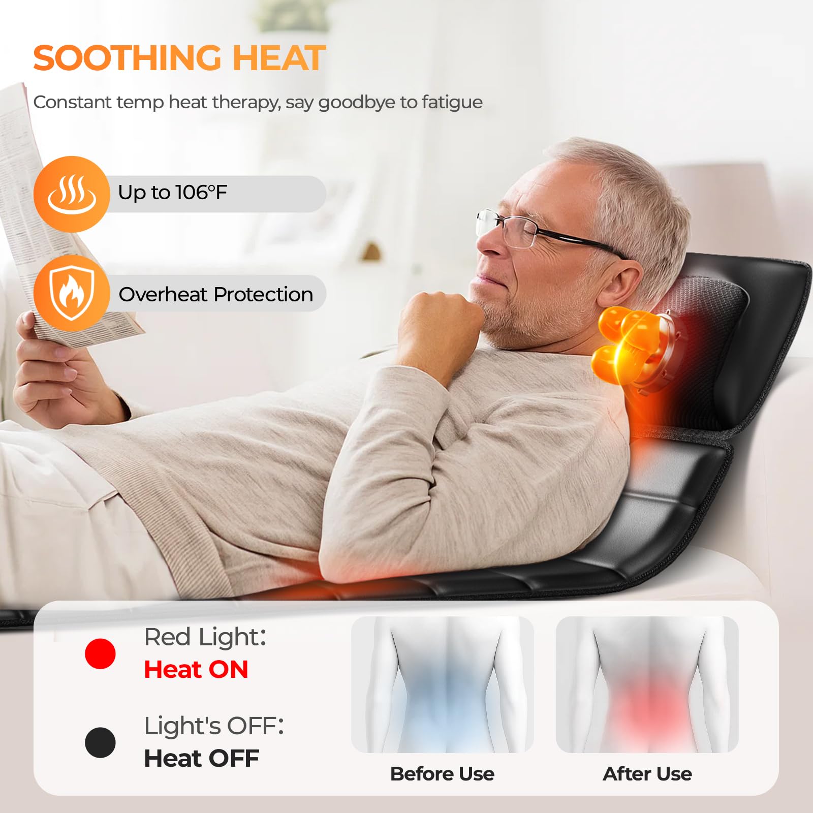 Himouta heating function adds comforting warmth during massages