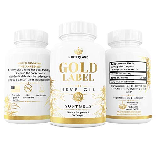 Closeup of 25 mg softgels, compact and easy to swallow.