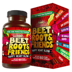 Hippie Farms beet root capsules bottle for natural circulation support and daily energy
