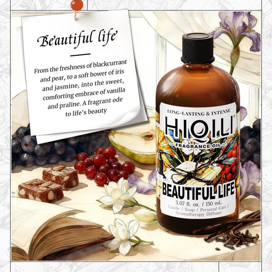 HIQILI Beautiful Life Fragrance Oil diffuser bloom shows a bouquet-like scent for rooms
