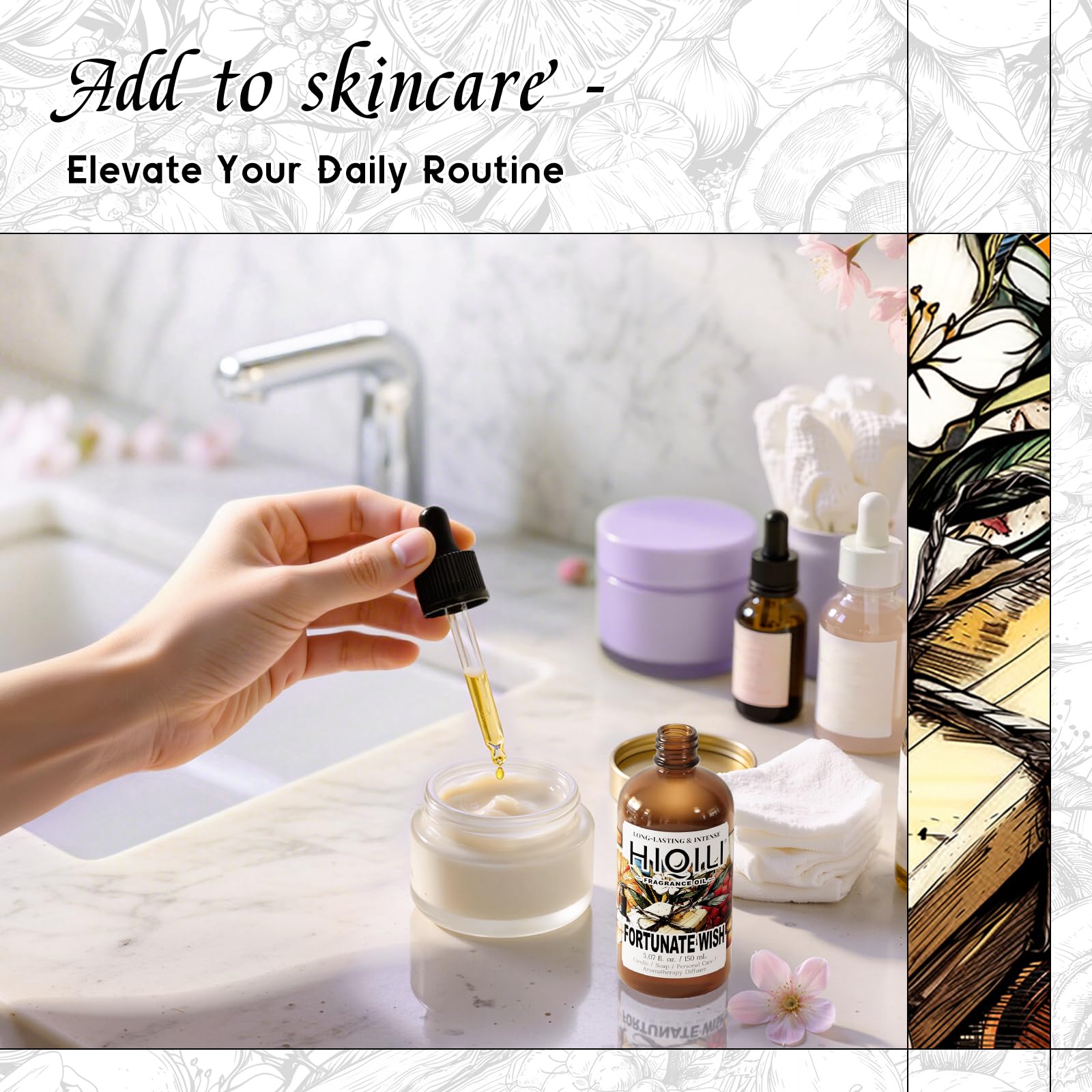 HIQILI Fortunate Wish fragrance oil for soap making adds gentle scent to DIY bars.