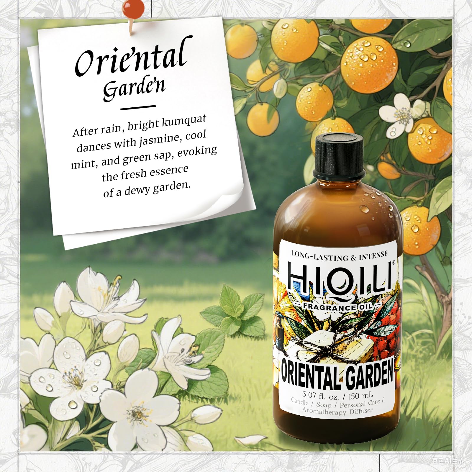 HIQILI fragrance oil for candles and soaps ready to blend