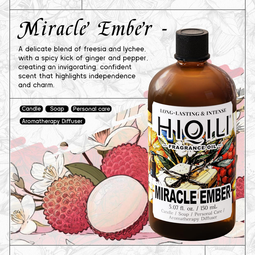 HIQILI Miracle Ember diffuser drops for room aroma longevity