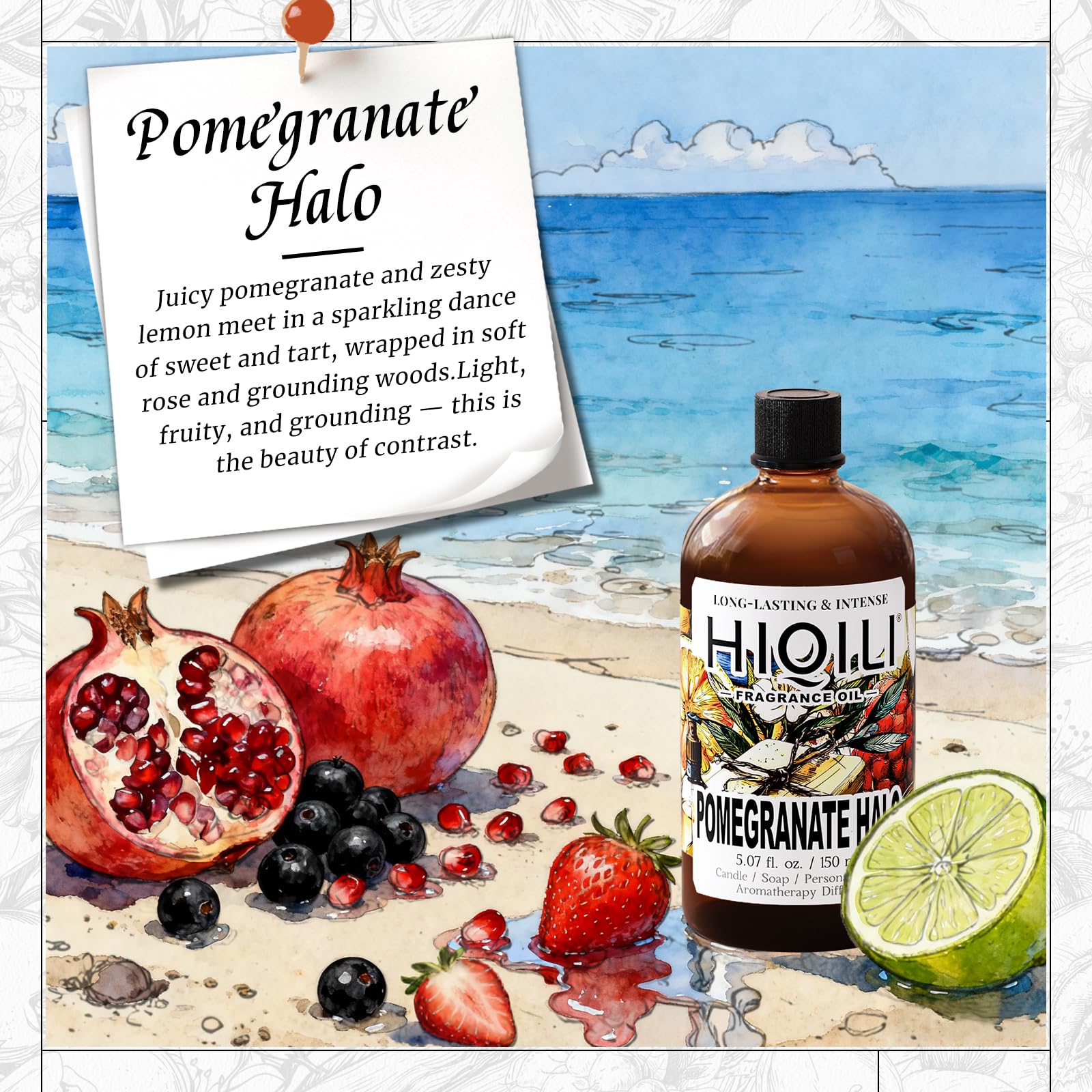 Close-up of HIQILI Pomegranate Halo dropper for accurate measurements