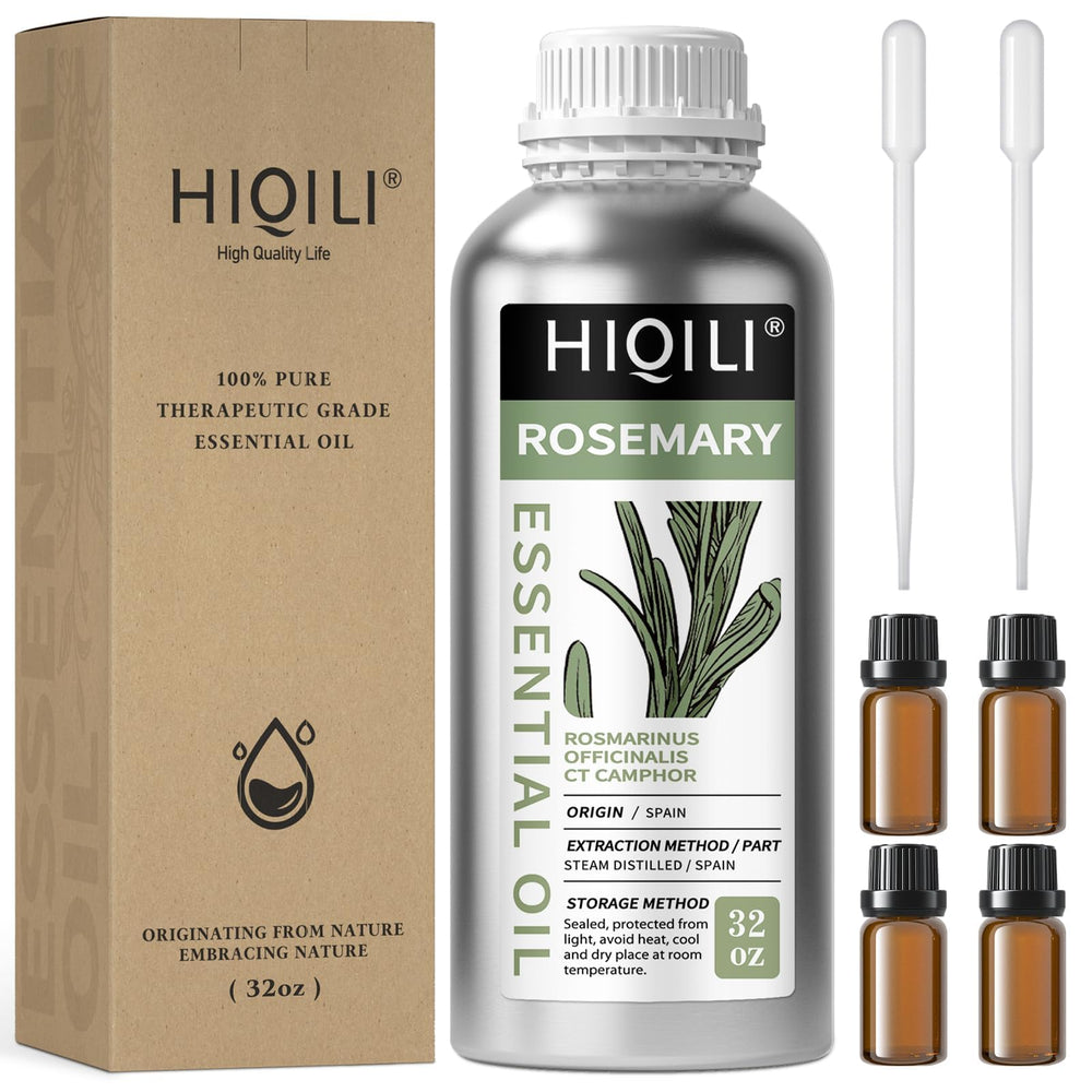 HIQILI rosemary oil 1000ml bottle with pure aroma for refreshing hair care rituals