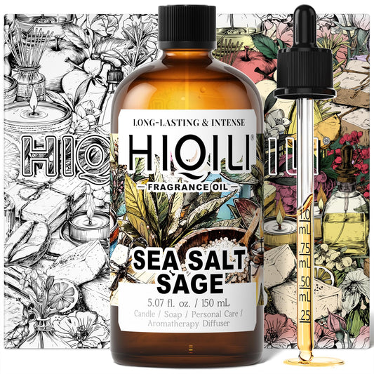 HIQILI Sea Salt Sage diffuser image showing breezy coastal notes for a calm living space