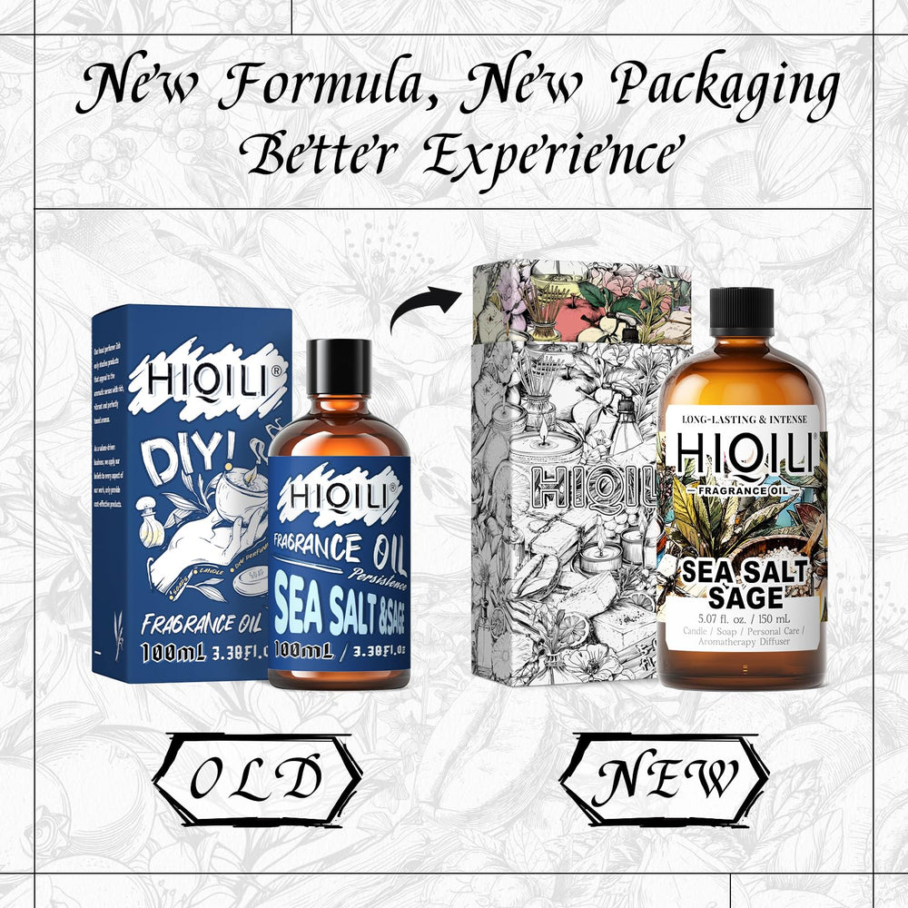 HIQILI Sea Salt Sage soap-blend image emphasizes scent-rich lather for handmade soaps