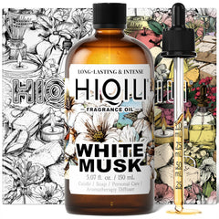HIQILI White Musk fragrance oil bottle for DIY candles and soaps