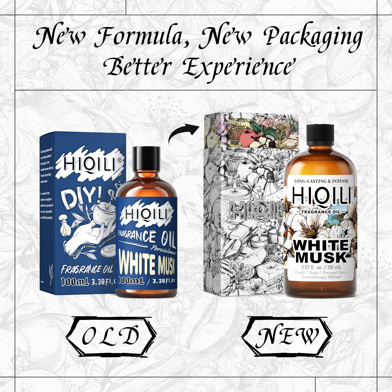 HIQILI White Musk fragrance oil diffuser ready to freshen rooms