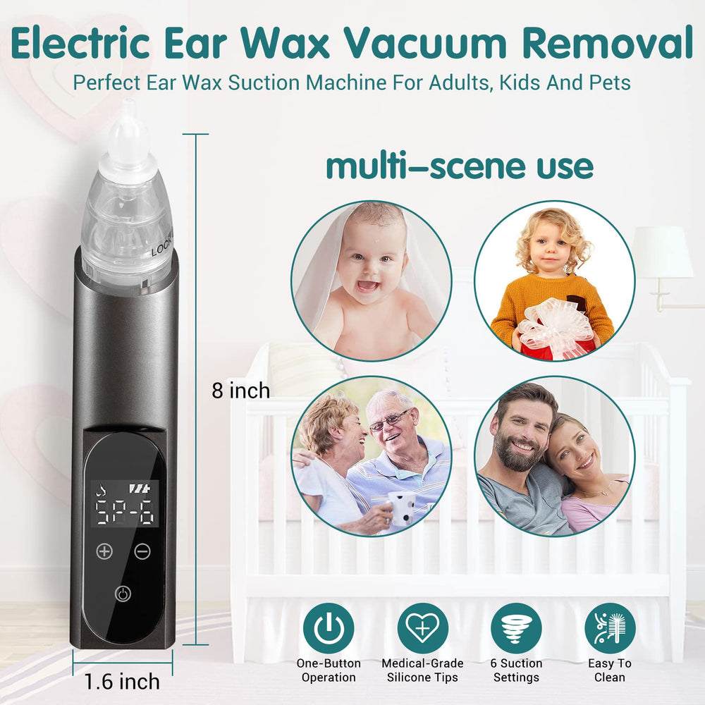 HIQUAY replacement silicone ear spoon emphasizes reusable, hygienic options.