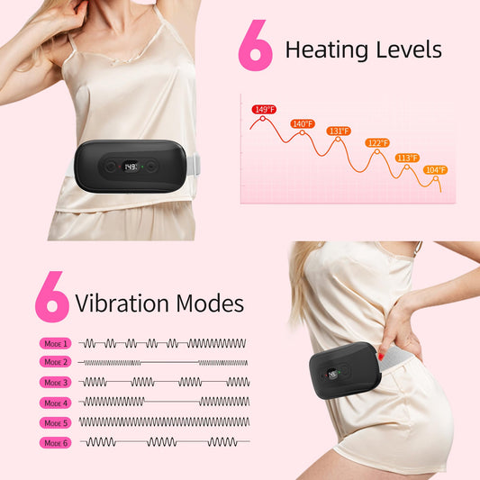 Hirane heating pad heat levels display with adjustable warmth for comfort