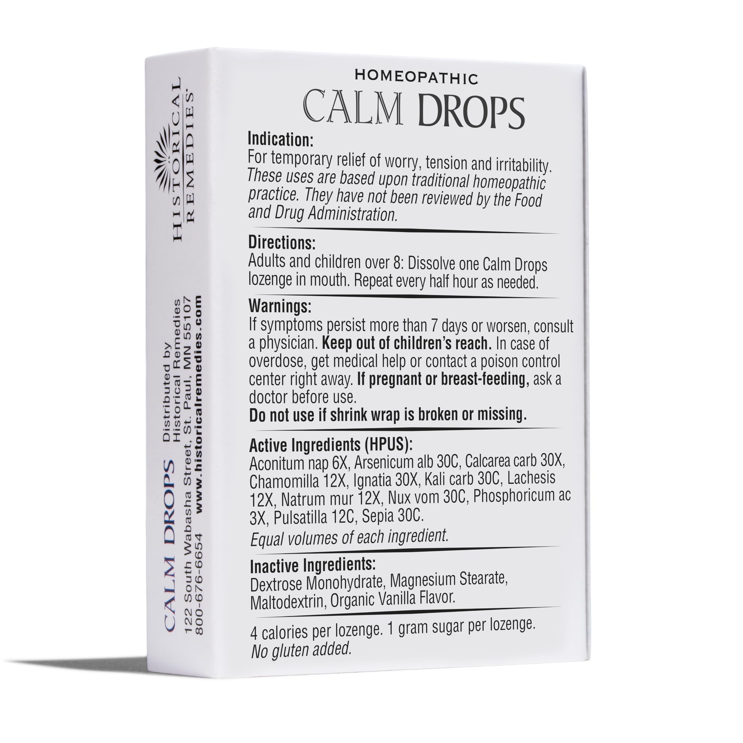 Historical Remedies Calm Drops on-the-go usage scene.