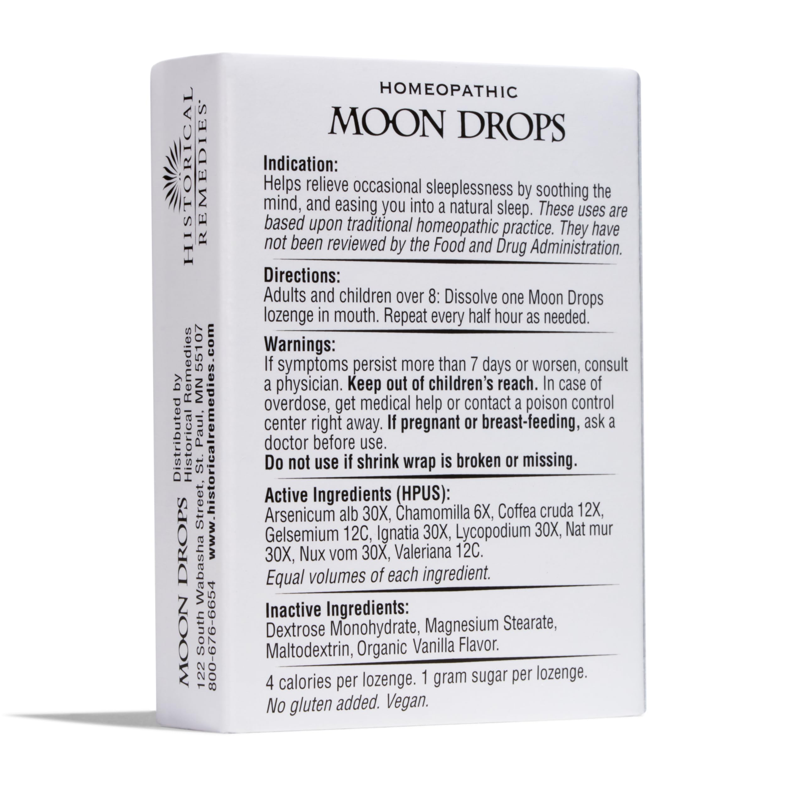 Made in USA Moon Drops label signaling trusted wellness manufacturing.